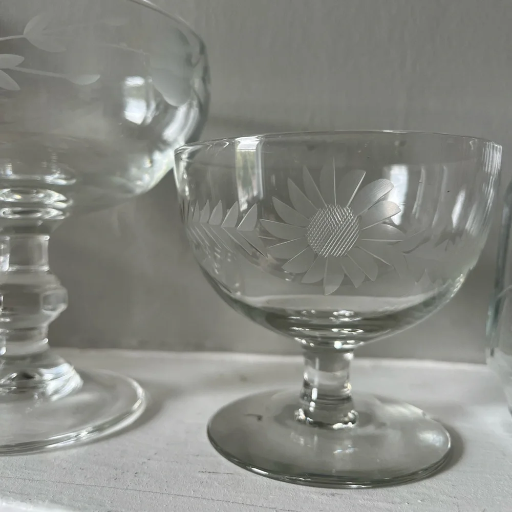 Vintage antique glassware